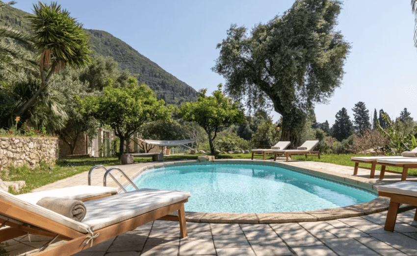 Mediterrane Landschaft auf Korfu